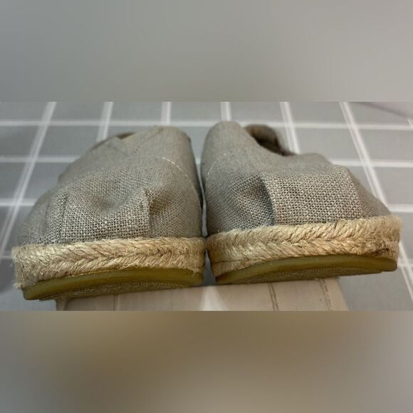 Skechers Womens Bobs Highlights High Jinx Taupe Canvas Rope Wedge Slip On Size 9 - Picture 3 of 11